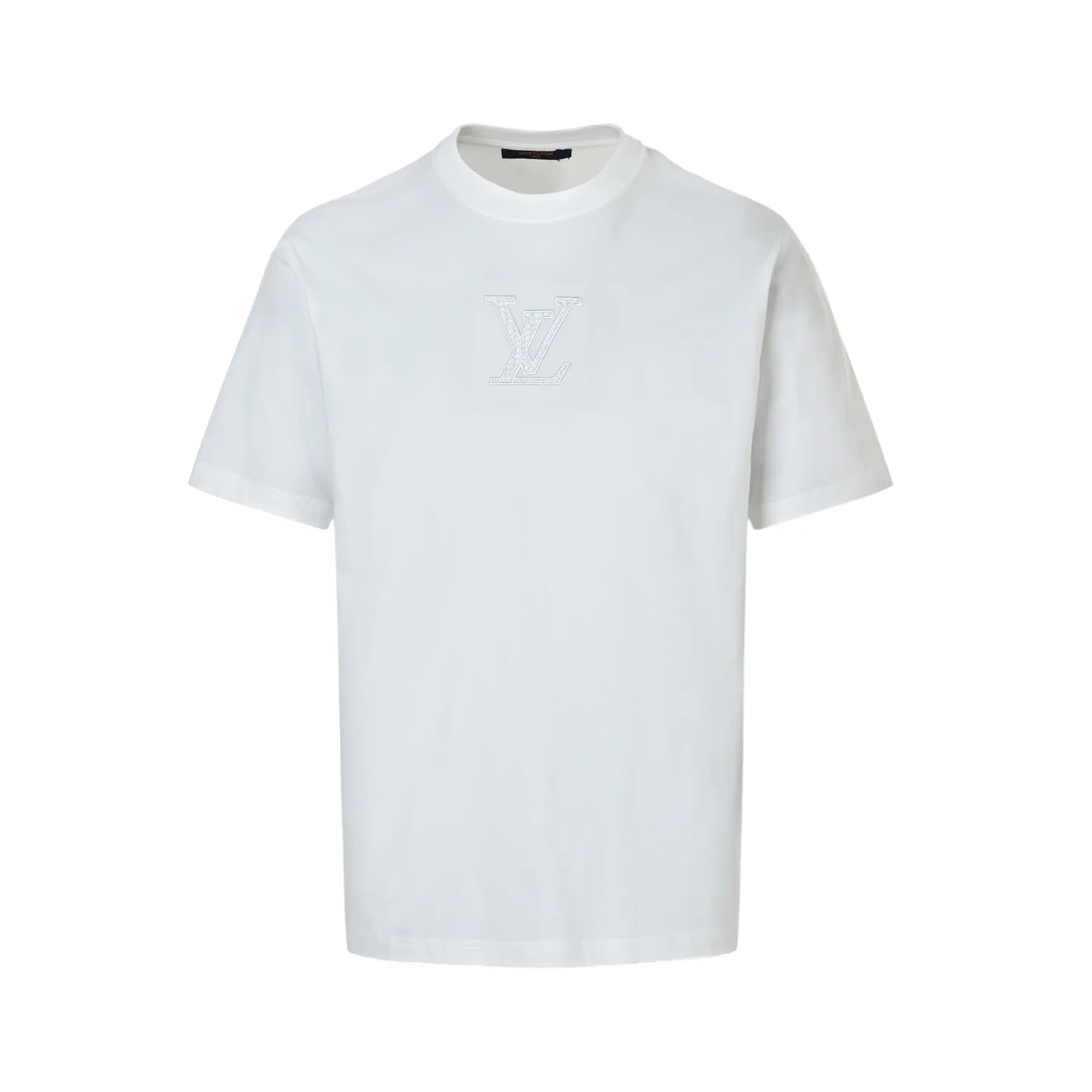 Louis Vuitton/Louis Vuitton front and back letter woven embroidered short sleeves
